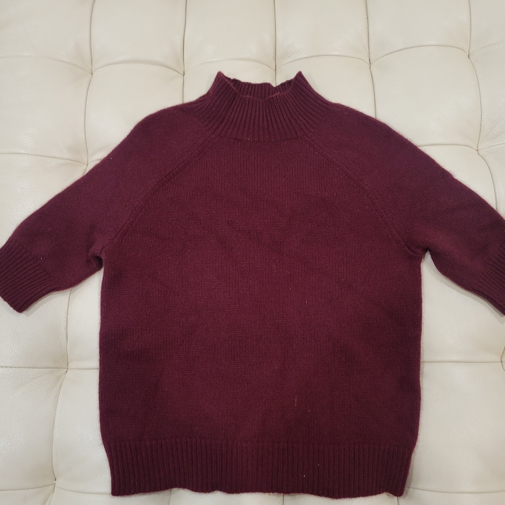 Theory Cashmere Mock Neck Top - Picture 5 of 6
